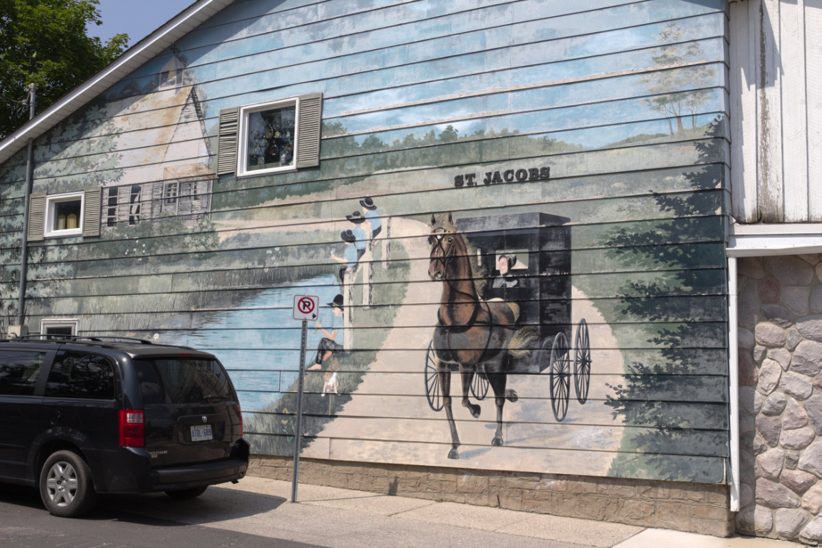 St.jacobs, Kanada Mural w St.Jacobs, Kanada